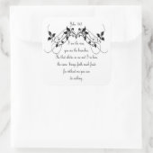 ヨハネ15:5聖書の聖なる書物、 経典私はつる植物である スクエアシール (バッグ)