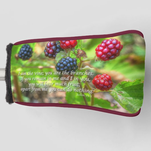 ヨハネ15:5 ゴルフヘッドカバー (正面)