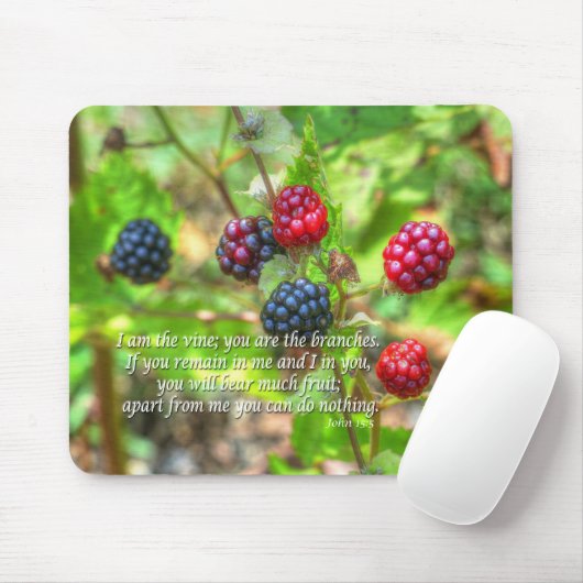 ヨハネ15:5 マウスパッド (マウス)