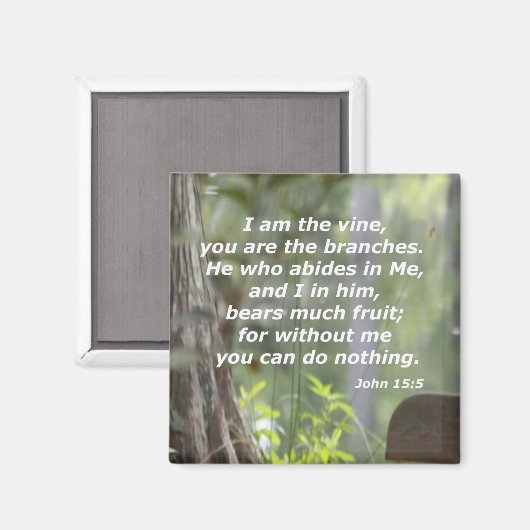 ヨハネ15:5 マグネット (正面/裏面)