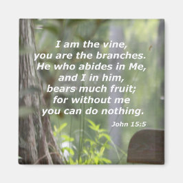 ヨハネ15:5 マグネット