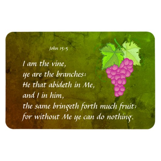 ヨハネ15:5 マグネット (横)
