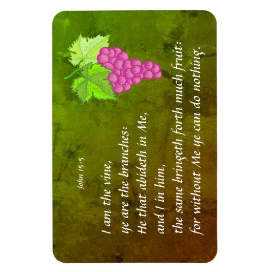 ヨハネ15:5 マグネット (縦)