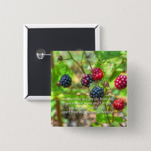 ヨハネ15:5 缶バッジ (正面&裏面)