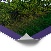 ヨハネ15:5-8ブドウつる植物聖なる書物、 経典 ポスター (角)