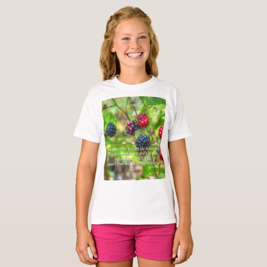 ヨハネ15:5 Tシャツ (正面フル)