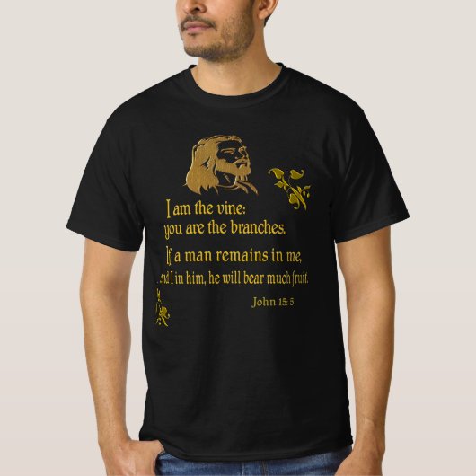 ヨハネ15:5 Tシャツ (正面)