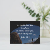ヨハネ15:9父は私を愛されたように ポストカード (スタンド正面)