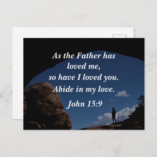 ヨハネ15:9父は私を愛されたように ポストカード (正面/裏面)