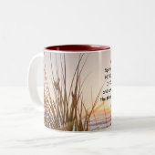 ヨハネ16:13真理の霊があなたを導く、海 ツートーンマグカップ (正面左)