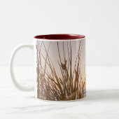 ヨハネ16:13真理の霊があなたを導く、海 ツートーンマグカップ (左)