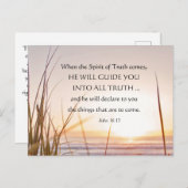 ヨハネ16:13真理の霊があなたを導く、海 ポストカード (正面/裏面)