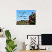 ヨハネ16:33この世に、あなたがたは… ポスター (ホームオフィス)