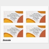 ヨハネ16:33わたしに平安あれ 長方形シール (シート)