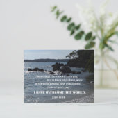 ヨハネ16:33わたしはあなたにこ話れらのものを ポストカード (スタンド正面)