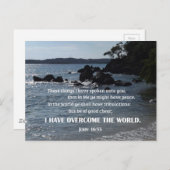 ヨハネ16:33わたしはあなたにこ話れらのものを ポストカード (正面/裏面)