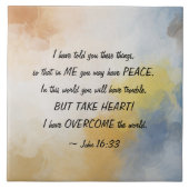 ヨハネ16:33わたしは世界を打ち破った! タイル (正面)