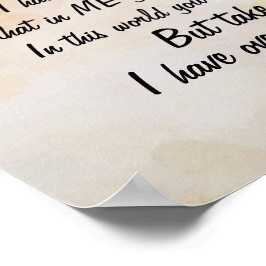 ヨハネ16:33わたしは世界を打ち破った！ ポスター (角)