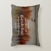 ヨハネ16:33わたしは聖書の聖句クリスチャンを克服した アクセントクッション (正面(垂直))