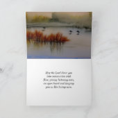 ヨハネ16:33わたしは聖書の聖句クリスチャンを克服した カード (内部)