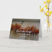 ヨハネ16:33わたしは聖書の聖句クリスチャンを克服した カード (黄色い花)