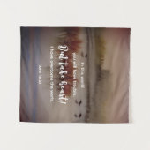 ヨハネ16:33わたしは聖書の聖句クリスチャンを克服した タペストリー (正面(横))