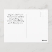 ヨハネ16:33わたしは聖書の聖句クリスチャンを克服した ポストカード (裏面)