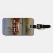 ヨハネ16:33わたしは聖書の聖句クリスチャンを克服した ラゲッジタグ (正面横)