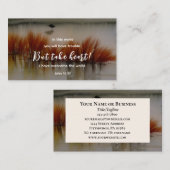 ヨハネ16:33わたしは聖書の聖句クリスチャンを克服した 名刺 (正面/裏面)