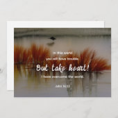 ヨハネ16:33わたしは聖書の聖句フラットカードを克服した (正面/裏面)