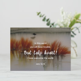 ヨハネ16:33わたしは聖書の聖句フラットカードを克服した