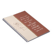 ヨハネ16:33ハート!僕は世界を乗り越えた ノートブック (右側)