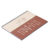 ヨハネ16:33ハート!僕は世界を乗り越えた ノートブック (左側)