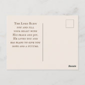 ヨハネ16:33ハート!僕は世界を乗り越えた ポストカード (裏面)