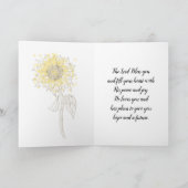 ヨハネ16:33ハート!私は世界を乗り越えた カード (内部)