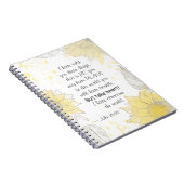 ヨハネ16:33ハート!私は世界を乗り越えた ノートブック (右側)