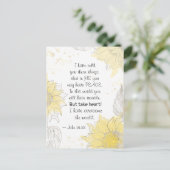 ヨハネ16:33ハート!私は世界を乗り越えた ポストカード (スタンド正面)