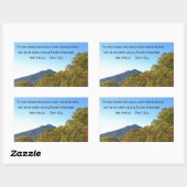 ヨハネ16:33世の中で、あなたがたは艱難を受けるであろう。 長方形シール (シート)