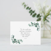 ヨハネ16:33聖書の聖句 ポストカード (スタンド正面)