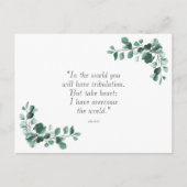 ヨハネ16:33聖書の聖句 ポストカード (正面)