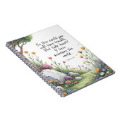 ヨハネ16:33聖書の詩のイメージポスター ノートブック (右側)