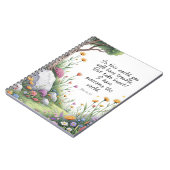 ヨハネ16:33聖書の詩のイメージポスター ノートブック (左側)