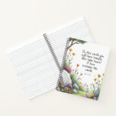 ヨハネ16:33聖書の詩のイメージポスター ノートブック (内部)