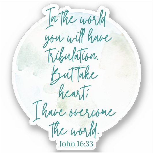 ヨハネ16:33 シール (正面)