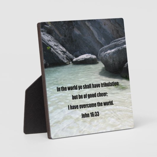 ヨハネ16:33 フォトプラーク (正面)