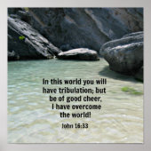 ヨハネ16:33 ポスター (正面)