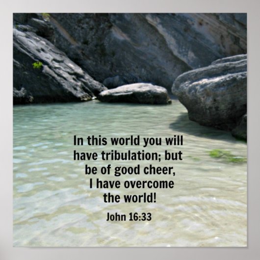 ヨハネ16:33 ポスター (正面)