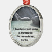 ヨハネ16:33 メタルオーナメント (左)