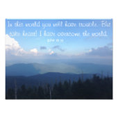 ヨハネ16:33-引用文感動的ポスター フォトプリント            (正面)