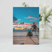 ヨハネ17:17 KJVバイブル聖句Pic Flat Greeting Card カード (スタンド正面)